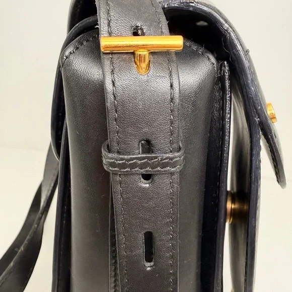 *Rare Vintage GUCCI Black Saddle Bag - Picture 12 of 13